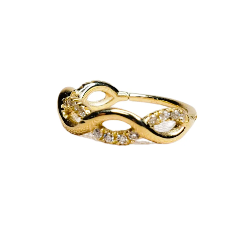 Argola DNA 12mm 14k Amarelo