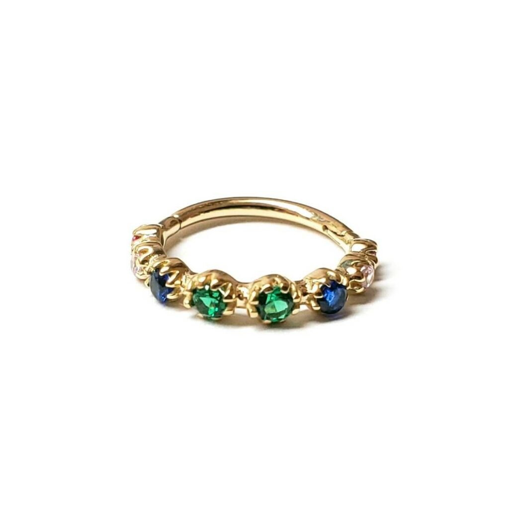 Argola Colors 10mm 14k Amarelo