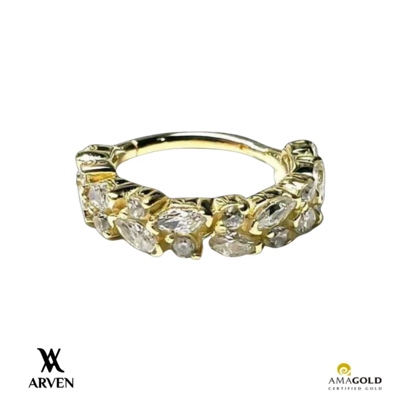 Argola Queen 8mm 14k Amarelo