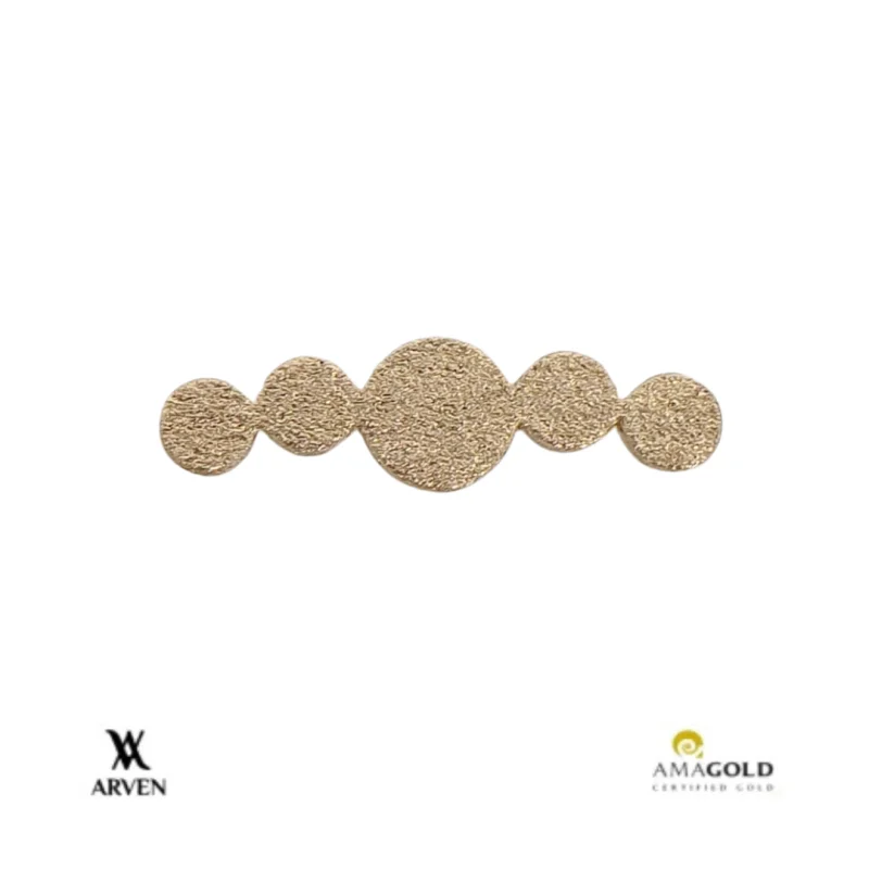 Cluster Circular 5 14k Amarelo