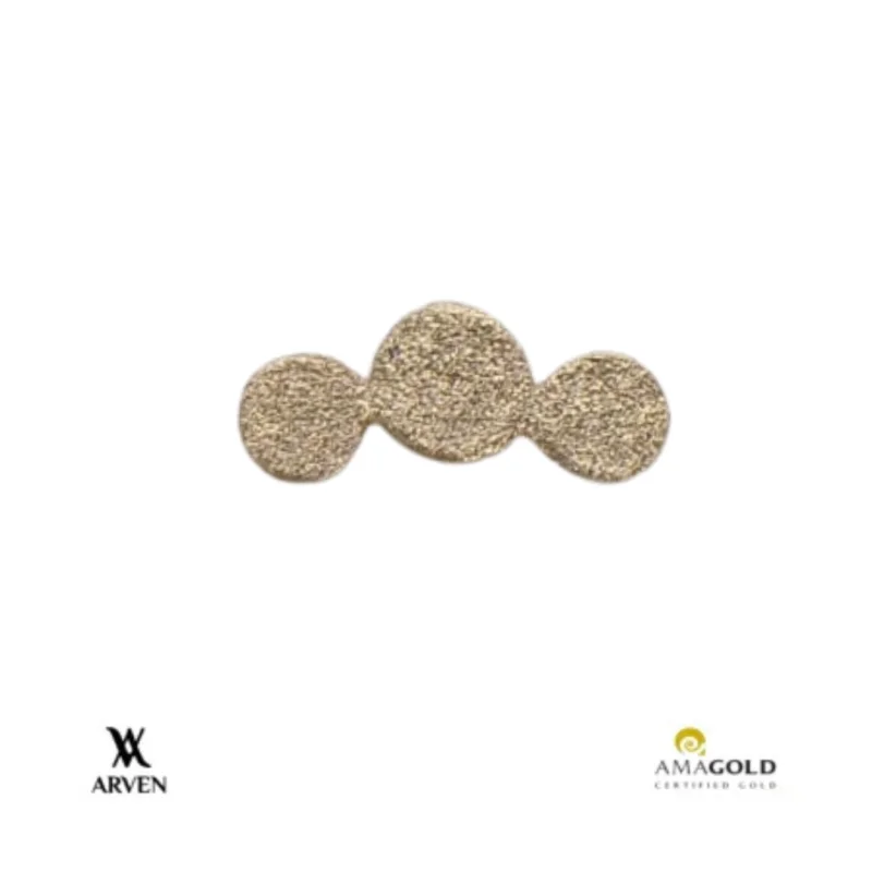 Cluster Circular 3 14k Amarelo