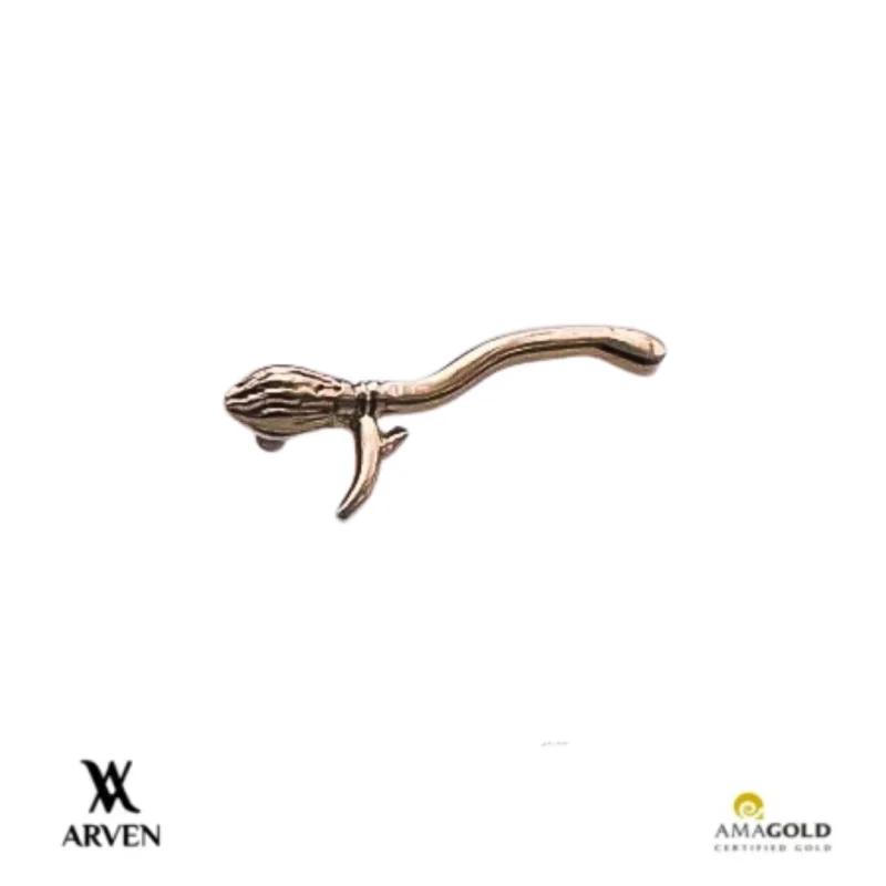 Vassourinha 8mm 18k Amarelo